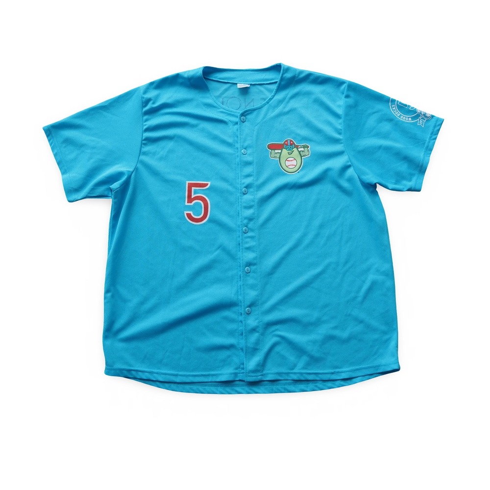 Down East Wood Ducks MiLB Promo Baseball Jersey Blue Mens XL Success Brands